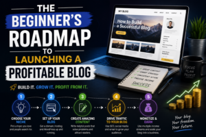 THE BEGINNER’S ROADMAP TO LAUNCHING A PROFITABLE BLOG
