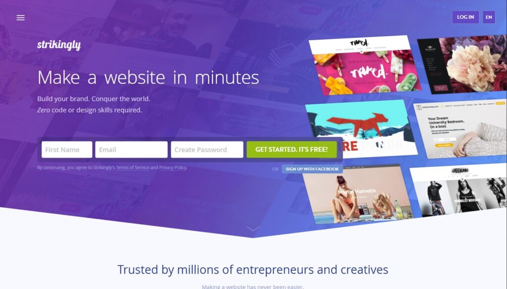 TOP 5 WEBSITE BUILDERS WORTH YOUR MONEY strikingly